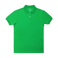 İş Tişörtü İki Düğme Yeşil